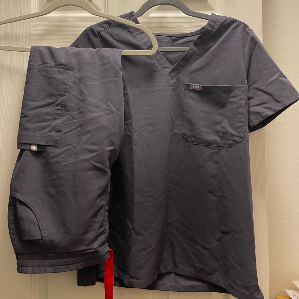 Gray Figs Scrubs (top and bottom)